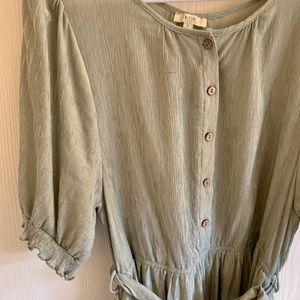 Sage green MIDI Dress